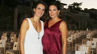 Η Χριστίνα Κεφαλογιάννη στην αποφοίτηση της κόρης της, Αναστασίας