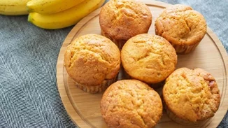 Muffins με μπανάνα και βρώμη - Xωρίς ζάχαρη!