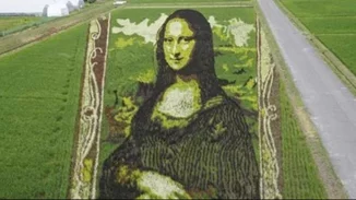 Η "Mona Lisa" σε ρυζοχώραφο στην Ιαπωνία