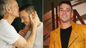 Ο Στέφανος Δημουλάς και το εξώφυλλο με τον πατέρα του στο μεγαλύτερο ΛΟΑΤΚΙ περιοδικό της Βρετανίας