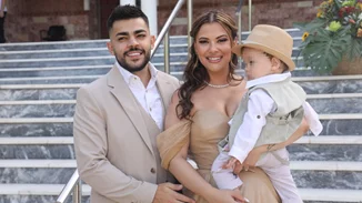 Η Λάουρα Νάργες και ο Χρήστος Σαντικάι βάφτισαν τον γιο τους | Το φωτογραφικό άλμπουμ