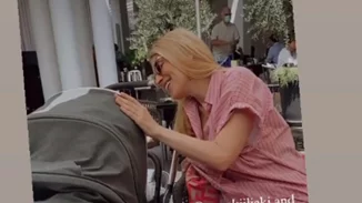 Μαρία Ηλιάκη | Βόλτα με τη νεογέννητη κόρη της στη Ζυρίχη (pic)