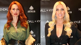 Η Έβελυν Καζαντζόγλου με κοστούμι που έχει φορέσει και η Κατερίνα Καινούργιου