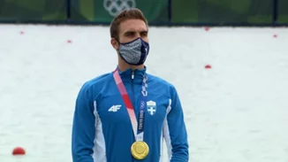 Ολυμπιακοί Αγώνες - Στέφανος Ντούσκος: Η απονομή του χρυσού μεταλλίου και η ανάκρουση του εθνικού ύμνου