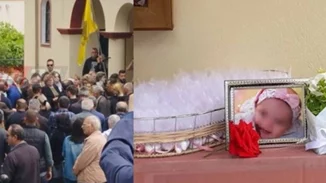 Έγινε η κηδεία του 5,5 μηνών βρέφους στην Άρτα | Κατέρρευσε μέσα στην εκκλησία ο τραγικός πατέρας (εικόνες - βίντεο)