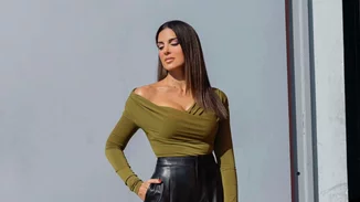 Η Σταματίνα Τσιμτσιλή φόρεσε το πιο κολακευτικό δερμάτινο παντελόνι από τη Ζara