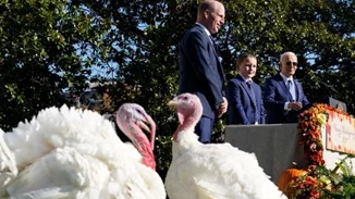 Ο πρόεδρος Βiden απένειμε χάρη σε δύο γαλοπούλες ενόψει της Ημέρας των Ευχαριστιών