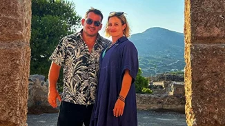 Ο Πύρρος Δήμας και η Αφροδίτη Σκαφίδα σε μία σπάνια δημόσια εμφάνιση