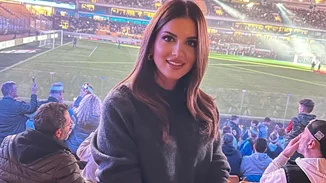 Στο γήπεδο η Σταματίνα Τσιμτσιλή | Δείτε το βίντεο με τους πανηγυρισμούς της