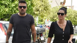 Μαρία Κορινθίου & Γιάννης Αϊβάζης | Οικογενειακώς στο γήπεδο - H Ισμήνη έχει φτάσει σε ύψος τη μητέρα της