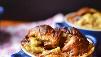 Πουτίγκα με πραλίνα φουντουκιού και μπανάνα