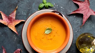 Σούπα με καρότο και πορτοκάλι