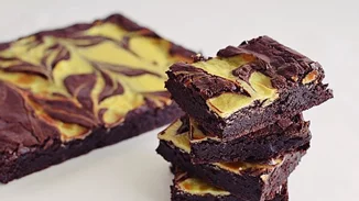 Συνταγή για brownies | Swirl brownies με κρέμα τυριού