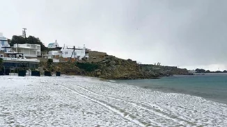 Χιόνι σε Μύκονο και Πάρο!