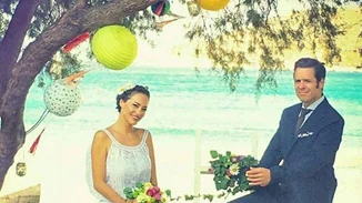 Αλεξάνδρα Ούστα - Γιάννης Σαρακατσάνης: Οι φωτογραφίες από το μυστικό γάμο τους