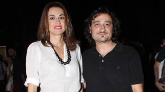 Βασίλης Χαραλαμπόπουλος: Σπάνια βραδινή έξοδος με τη σύζυγό του