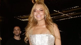 Η Lindsay Lohan με Celia Kritharioti Haute Couture