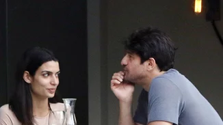 Αλέξης Γεωργούλης: Χαλαρές στιγμές με την Τόνια Σωτηροπούλου στο εστιατόριό του