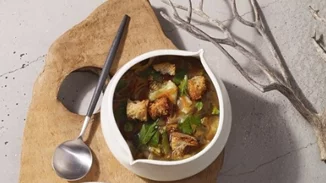 Πικάντικη λαχανόσουπα με κρουτόν σίκαλης και σούπερ γεύση