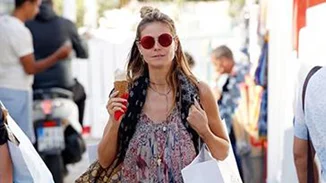Heidi Klum: Στη Μύκονο με το σύντροφο της (βίντεο)