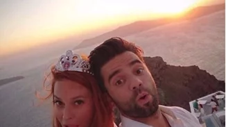 Σίσσυ Χρηστίδου: Γενέθλια στην Σαντορίνη μαζί με τον Θοδωρή Μαραντίνη