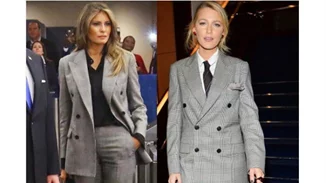 Blake Lively – Melania Trump: Ποια φόρεσε καλύτερα το γκρι κοστούμι;