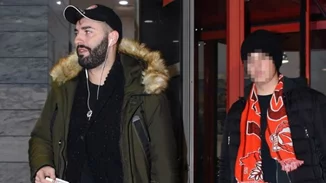 Θοδωρής Μισόκαλος | Με τον γιο της Ελένης Μενεγάκη, Άγγελο, στο γήπεδο