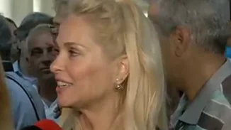 Μαρί Κωνσταντάτου |  Η σπάνια εμφάνιση μετά το τέλος με τον Μίνωα Κυριακού