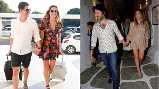 Επώνυμα ζευγάρια στα σοκάκια και τις παραλίες της Μυκόνου