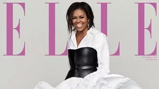 Η Michelle Obama φωτογραφίζεται για το Elle με δερμάτινο κορσέ Dior 2.400 δολαρίων