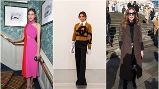 To πιο λαμπερό front row στο fashion show της Victoria Beckham