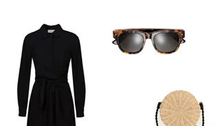 Πώς να φορέσω το μαύρο shirt dress;