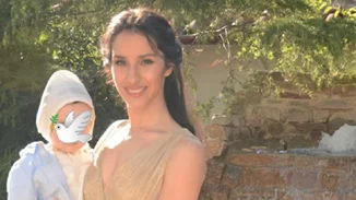 Η Μαρία Νεφέλη Γαζή βάφτισε τον γιο της χωρίς τον Άνθιμο Ανανιάδη στο πλευρό της (φωτογραφίες)