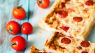 Συνταγή για αλμυρή τάρτα με ντοματίνια