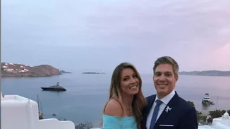 Μαριέττα Χρουσαλά – Λέων Πατίτσας | Βάφτισαν το γιο τους στη Μύκονο