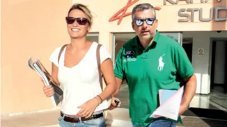 Φαίη Σκορδά και Γιώργος Λιάγκας | Φωτογραφία από διακοπές τους στην Κέα