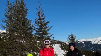 Μαριέττα Χρουσαλά - Λέων Πατίτσας | Στις Γαλλικές Άλπεις για την υποδοχή του νέου έτους