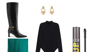 Πώς να φορέσω την πλισέ φούστα το χειμώνα;