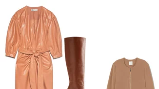 Πώς να φορέσω το χρωματιστό δερμάτινο φόρεμα;