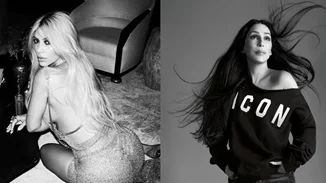 H Kim Kardashian και η Cher σε μια '80s inspired φωτογράφηση