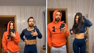 Σάκης Τανιμανίδης - Χριστίνα Μπόμπα | Κάνουν το viral video του Tik Tok με τον χορό και την ανταλλαγή ρούχων