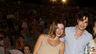 Χριστόφορος Παπακαλιάτης και Μαρίζα Ρίζου μαζί στην Επίδαυρο