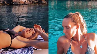 Εβελίνα Παπούλια-Αφροδίτη Λιάντου | Οι εντυπωσιακές φωτογραφίες με μαγιό από τις διακοπές τους