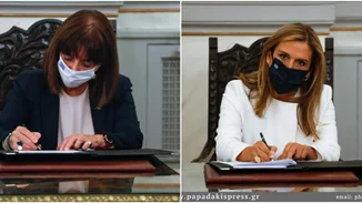 Ορκωμοσία νέων μελών της κυβέρνησης | Οι ενδυματολογικές επιλογές της Κατερίνας Σακελλαροπούλου και της Ζωής Ράπτη