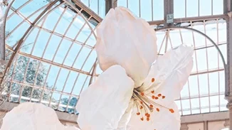 Γιγαντιαία φωλιά με λουλούδια έγινε το Palácio De Cristal στη Μαδρίτη