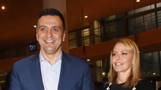 Τζένη Μπαλατσινού - Βασίλης Κικίλιας | Νέα έξοδος για το ζευγάρι δύο μήνες πριν τον ερχομό του παιδιού τους