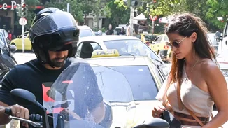 Χριστίνα Μπόμπα | Βόλτα με τον Σάκη Τανιμανίδη με boho outfit