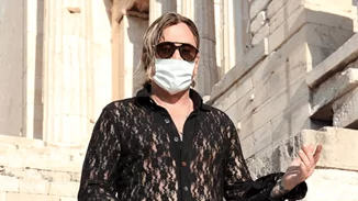 Mickey Rourke | Στην Ακρόπολη με μάσκα - Ζητούσε να τηρούνται οι αποστάσεις (pics)
