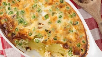 Frittata με πατάτες και λαχανικά
