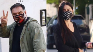 Νάνσυ Αντωνίου | Με total black look στο πλευρό του Γρηγόρη Αρναούτογλου